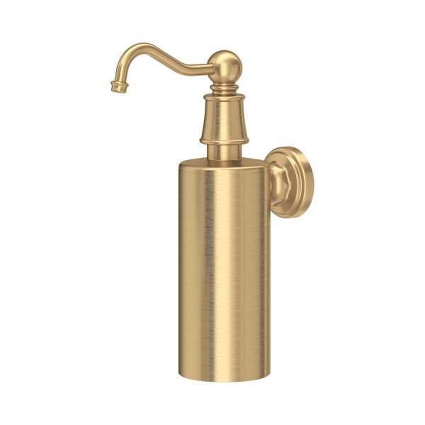 Perrin & Rowe Georgian Wall-Mounted Soap Dispenser - Satin Brass