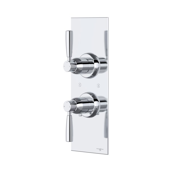 Perrin & Rowe Langbourn Concealed Thermostatic Shower Mixer With Shut-Off Valve - Chrome