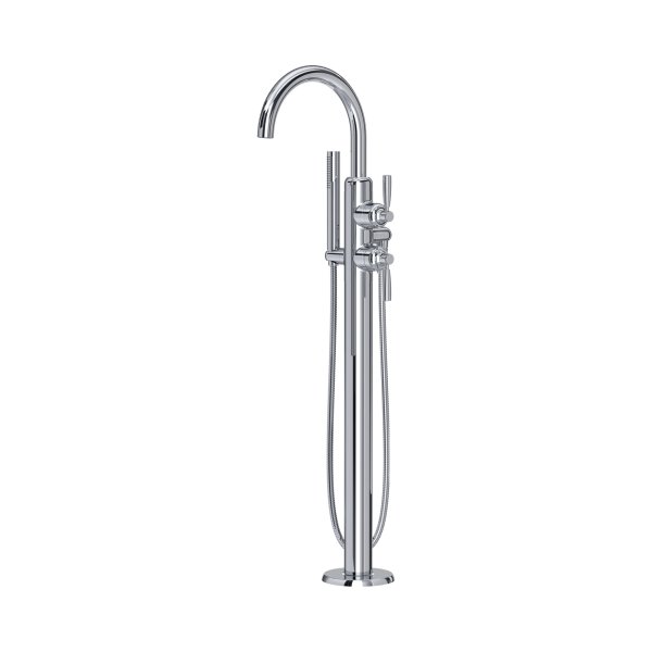 Perrin & Rowe Langbourn Freestanding Thermostatic Bath-Shower Mixer - Chrome