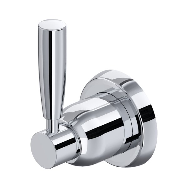Perrin & Rowe Langbourn Three-Way Diverter with Lever Handle and Shut-Off - Chrome