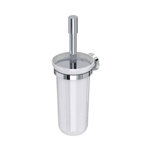 Perrin & Rowe Langbourn Wall-Mounted Toilet Brush Holder - Chrome