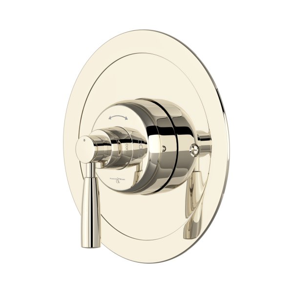 Perrin & Rowe Langbourn Concealed Thermostatic Shower Mixer with Lever Handle (Round) - Nickel