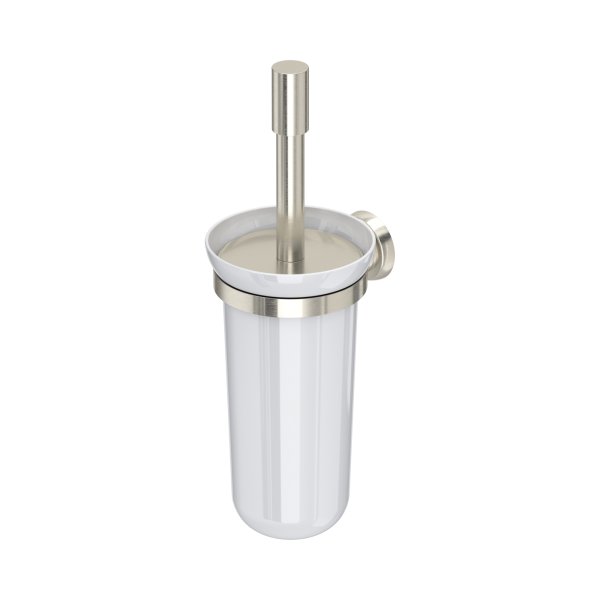 Perrin & Rowe Langbourn Wall-Mounted Toilet Brush Holder - Pewter