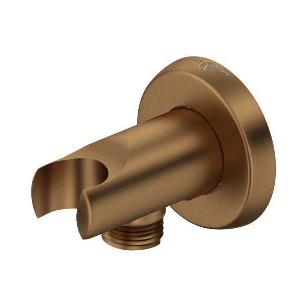 Perrin & Rowe Langbourn Wall Outlet with Parking Bracket - English Bronze