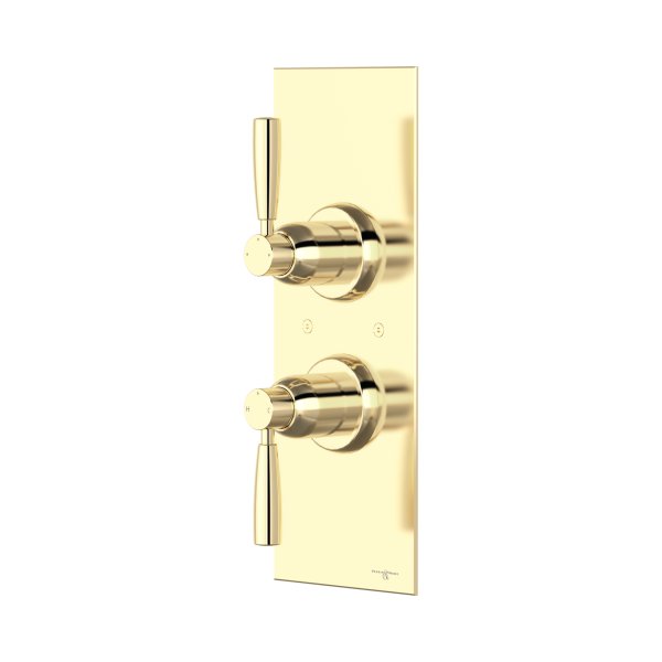 Perrin & Rowe Langbourn Concealed Thermostatic Shower Mixer With Diverter - Gold