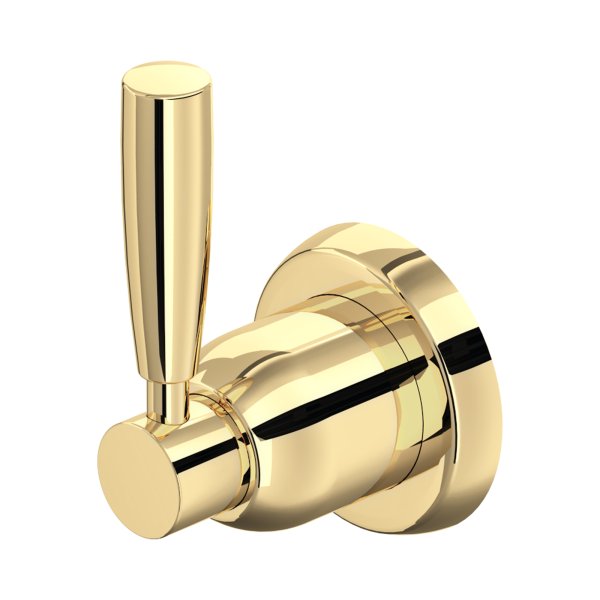 Perrin & Rowe Langbourn Three-Way Diverter with Lever Handle - Polished Brass