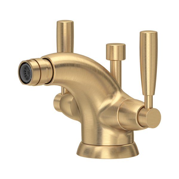 Perrin & Rowe Langbourn Bidet Mixer - Satin Brass