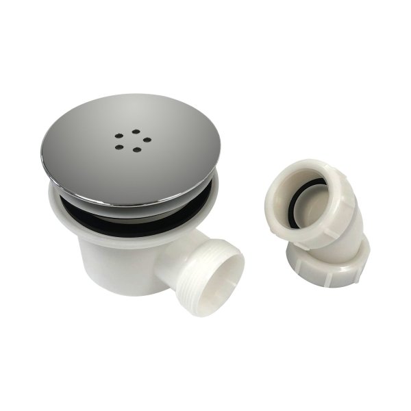 Scudo 90mm Fast Flow Shower Tray Waste - Chrome