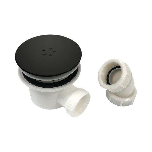 Scudo 90mm Fast Flow Shower Tray Waste - Black