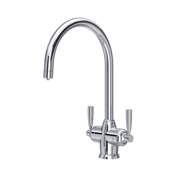 Perrin & Rowe Langbourn Sink Mixer with Filtration (Two Lever) - Chrome