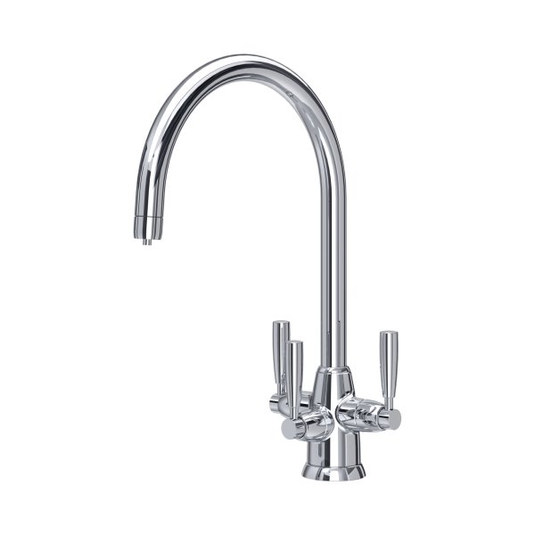 Perrin & Rowe Langbourn Sink Mixer with Filtration (Three Lever) - Chrome