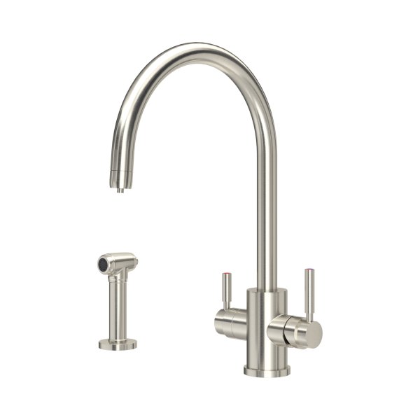 Perrin & Rowe Juliet 3-in-1 Instant Hot Water Tap with Rinse - Pewter