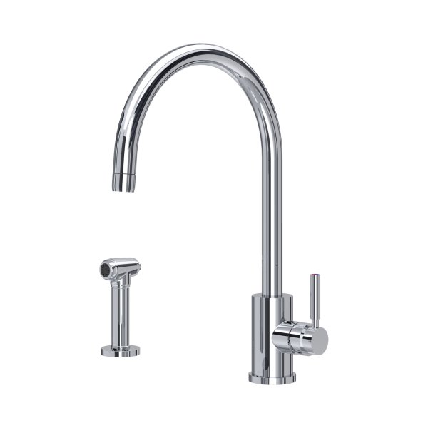 Perrin & Rowe Juliet Single Lever Sink Mixer with Rinse - Chrome