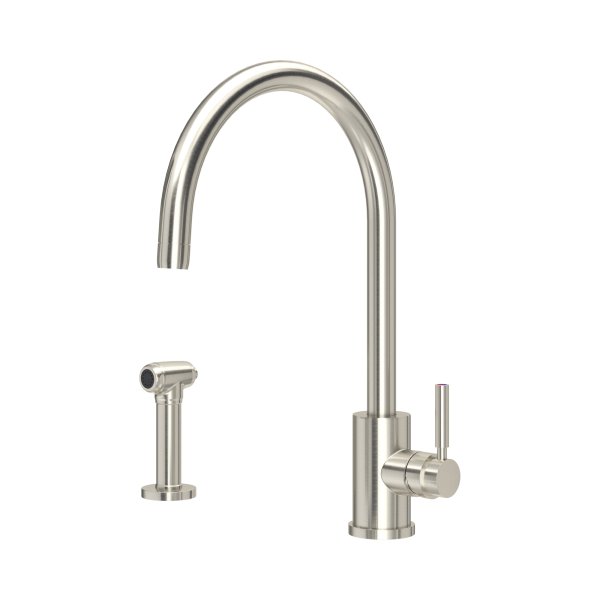 Perrin & Rowe Juliet Single Lever Sink Mixer with Rinse - Pewter