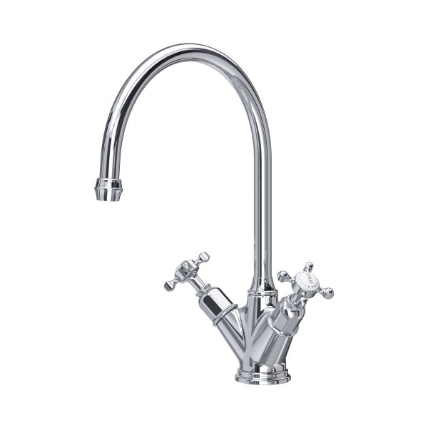 Perrin & Rowe Phoenician Monobloc Sink Mixer (Crosstop) - Chrome