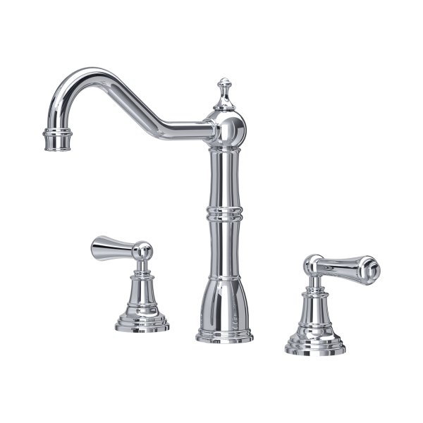 Perrin & Rowe Provence Widespread Sink Mixer - Chrome
