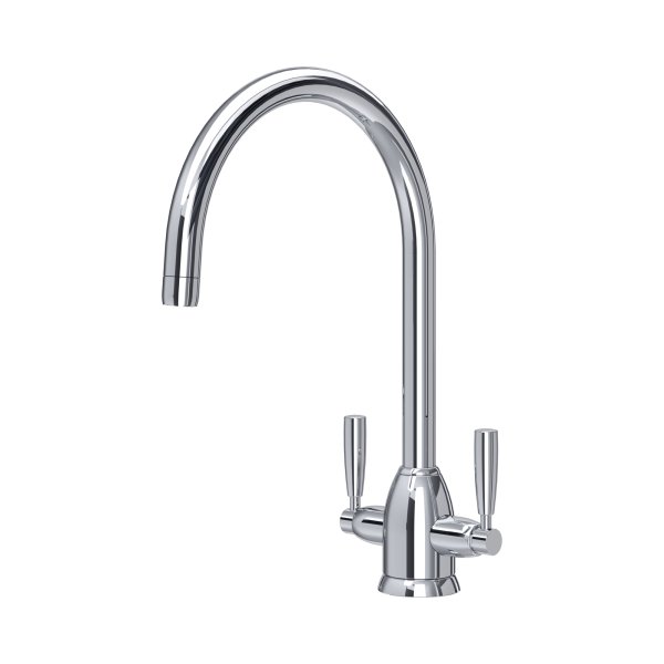 Perrin & Rowe Langbourn Monobloc Sink Mixer (Dual Lever) - Chrome