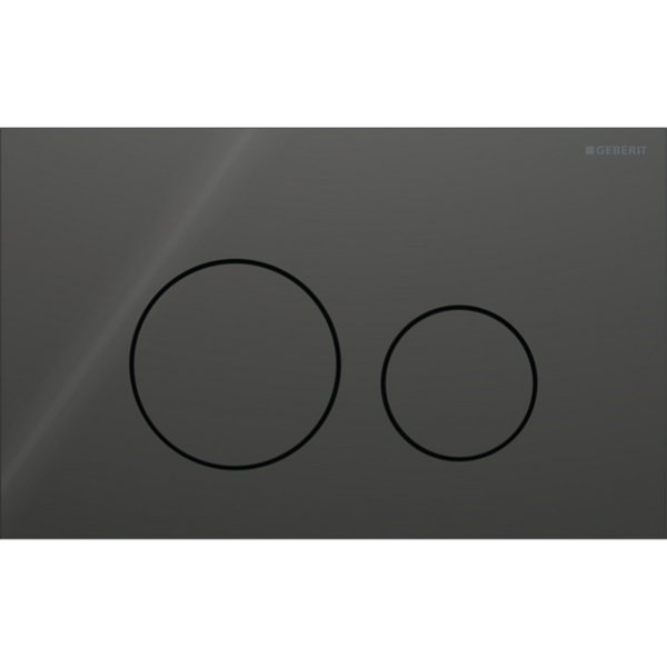 Geberit Sigma40 Round Dual Flush Plate - Lava Glass