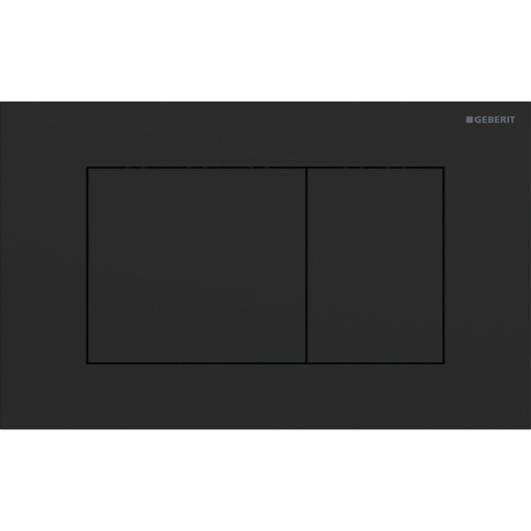 Geberit Sigma40 Square Dual Flush Plate - Matt Black