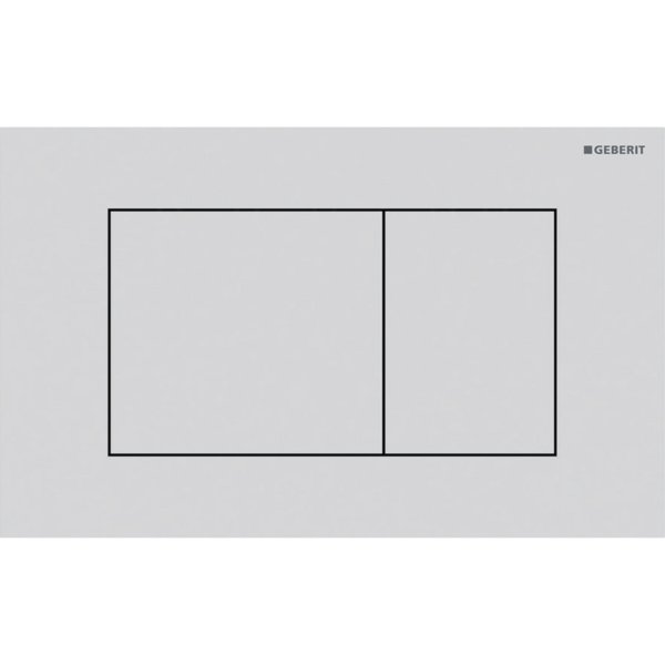 Geberit Sigma40 Square Dual Flush Plate - Matt White