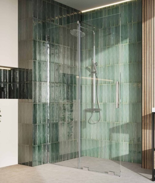 Scudo Momentum 1600mm Sliding Door Shower Enclosure - Chrome