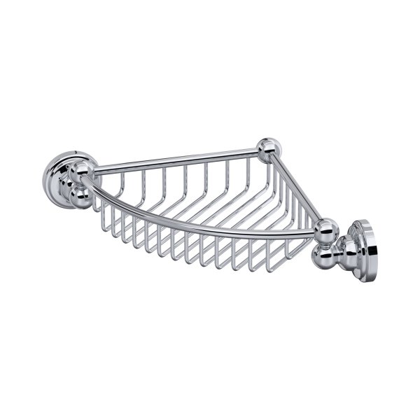 Perrin & Rowe Traditional Corner Basket - Chrome