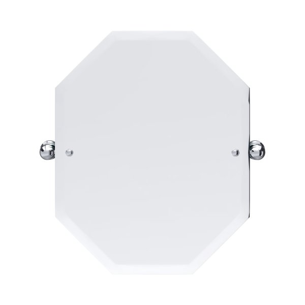 Perrin & Rowe Traditional 625 x 500mm Octagonal Mirror - Chrome