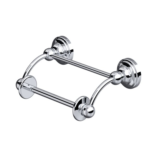Perrin & Rowe Traditional Pivot Bar Toilet Roll Holder - Chrome