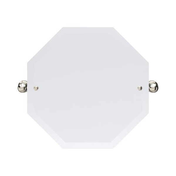 Perrin & Rowe Traditional 500 x 500mm Octagonal Mirror - Nickel