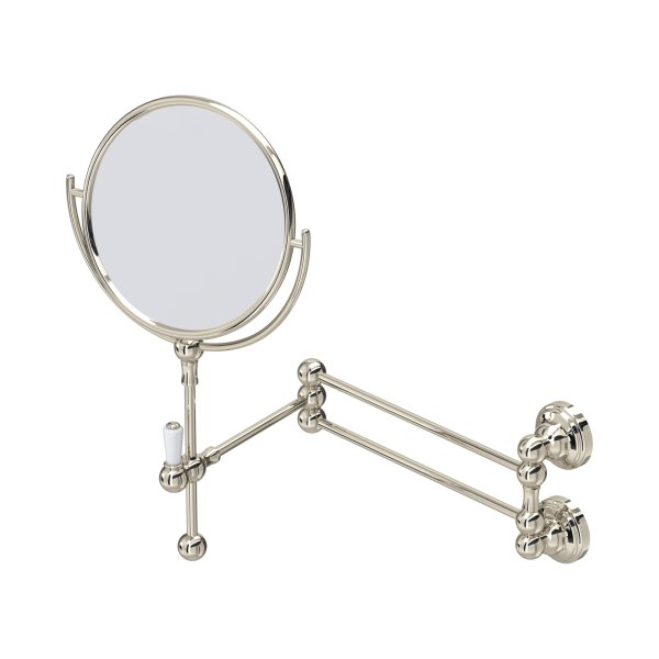 Perrin & Rowe Traditional Wall-Mounted Shaving Mirror - Nickel