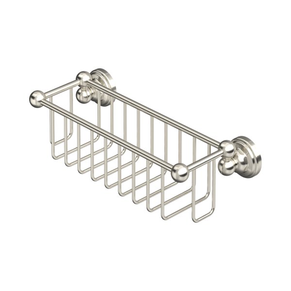 Perrin & Rowe Traditional 260mm Shower Basket - Pewter