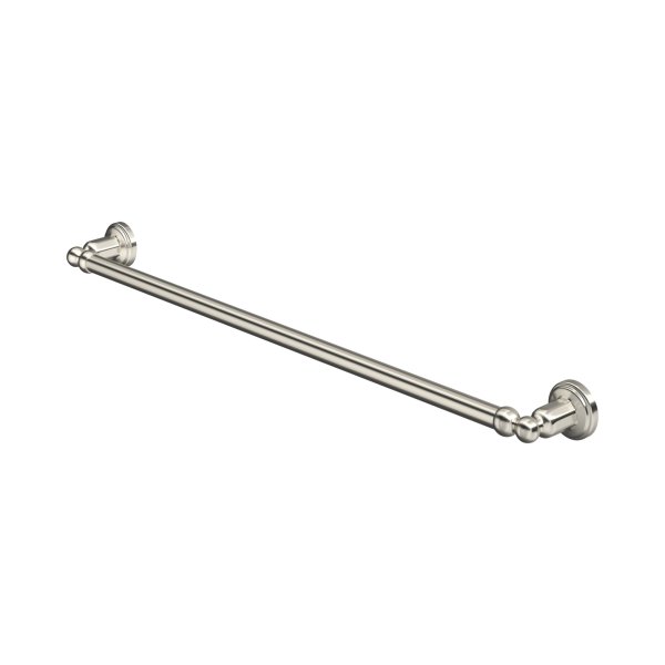 Perrin & Rowe Traditional 648mm Single Towel Rail - Pewter