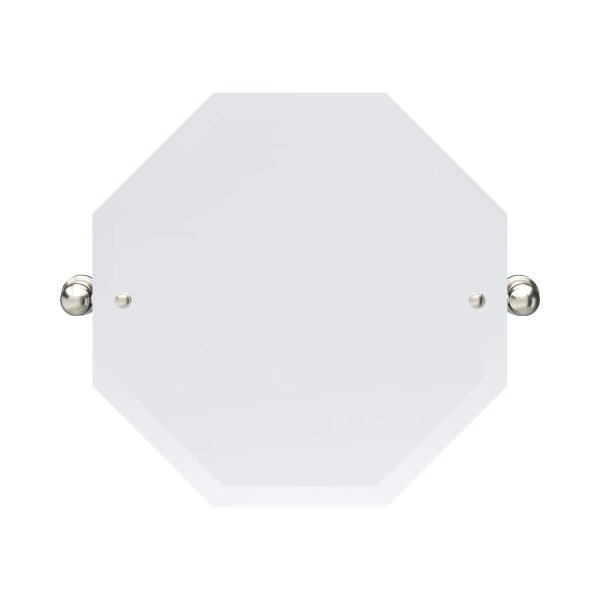 Perrin & Rowe Traditional 500 x 500mm Octagonal Mirror - Pewter