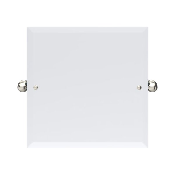 Perrin & Rowe Traditional 500mm Square Mirror - Pewter