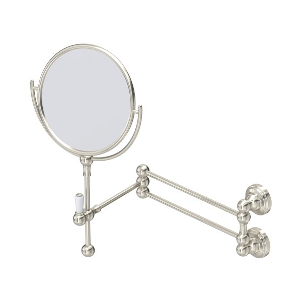 Perrin & Rowe Traditional Wall-Mounted Shaving Mirror - Pewter