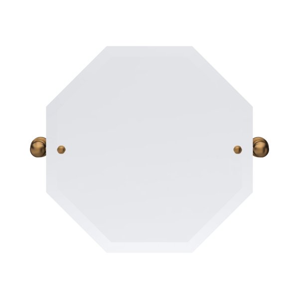 Perrin & Rowe Traditional 500 x 500mm Octagonal Mirror - English Bronze