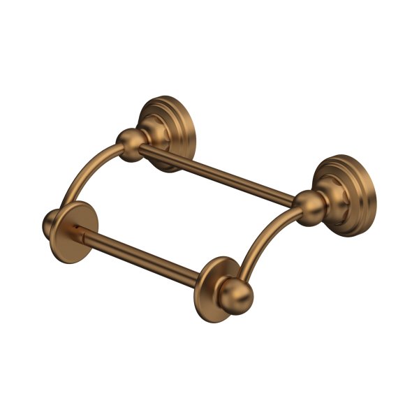 Perrin & Rowe Traditional Pivot Bar Toilet Roll Holder - English Bronze