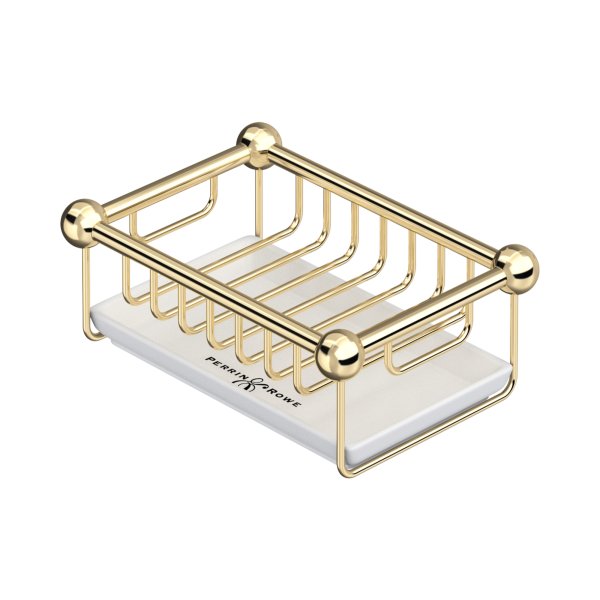 Perrin & Rowe Traditional Freestanding Soap Tray - Gold
