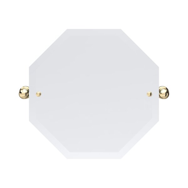 Perrin & Rowe Traditional 500 x 500mm Octagonal Mirror - Gold