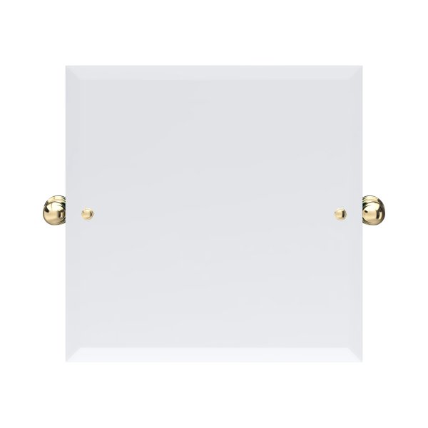 Perrin & Rowe Traditional 500mm Square Mirror - Gold