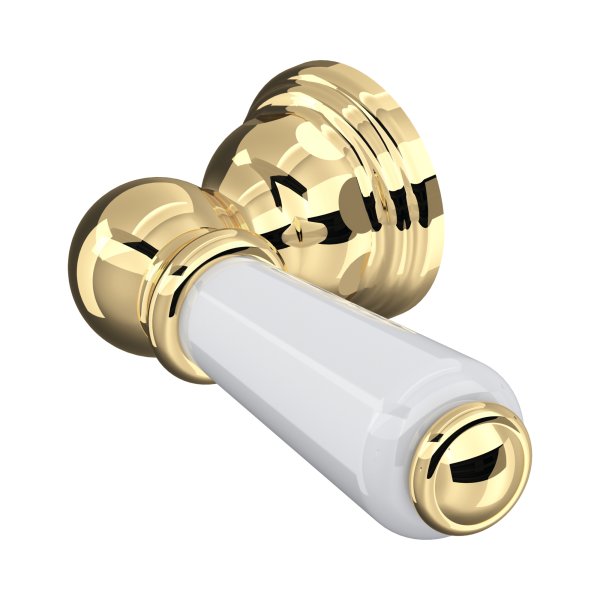 Perrin & Rowe Traditional Concealed Cistern Lever - Polished Brass