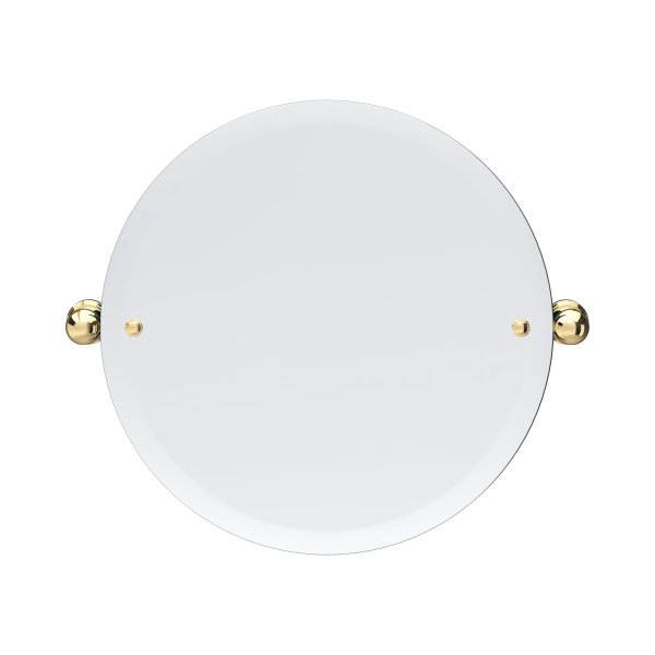 Perrin & Rowe Traditional 500mm Round Mirror - Polished Brass