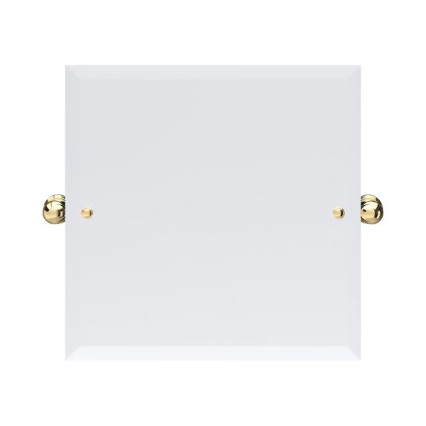 Perrin & Rowe Traditional 500mm Square Mirror - Polished Brass