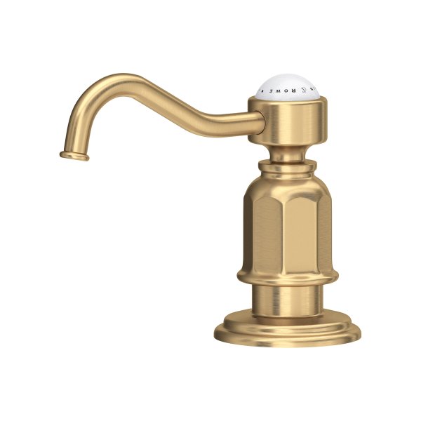 Perrin & Rowe Traditional Deck Mounted Soap Dispenser - Satin Brass