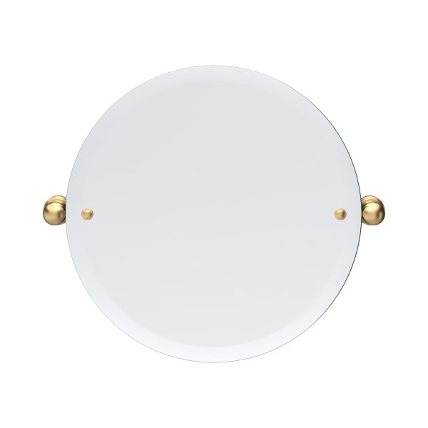 Perrin & Rowe Traditional 500mm Round Mirror - Satin Brass