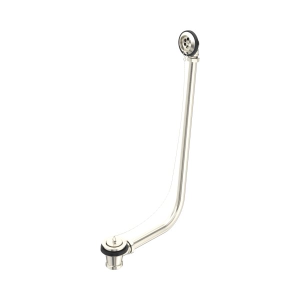 Perrin & Rowe Bath Waste & Overflow with Exposed Pipes - Pewter
