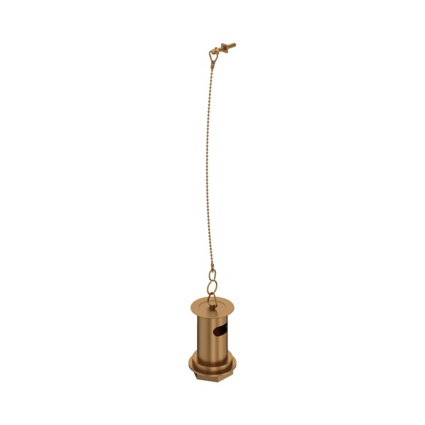 Perrin & Rowe Slotted Basin Waste with Metal Plug Stay & Chain - English Bronze