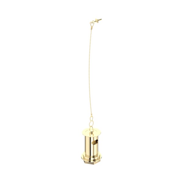 Perrin & Rowe Slotted Basin Waste with Metal Plug Stay & Chain - Gold