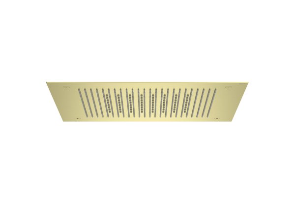 Roca Raindream 380 x 380mm Ceiling-Mounted Shower Head with Rain & NightRain Functions - Brushed Brass