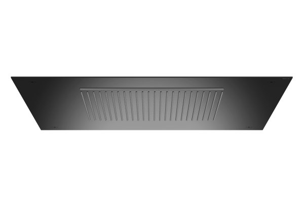 Roca Raindream 500 x 500mm Ceiling-Mounted Shower Head with Rain & Waterfall Functions - Titanium Black